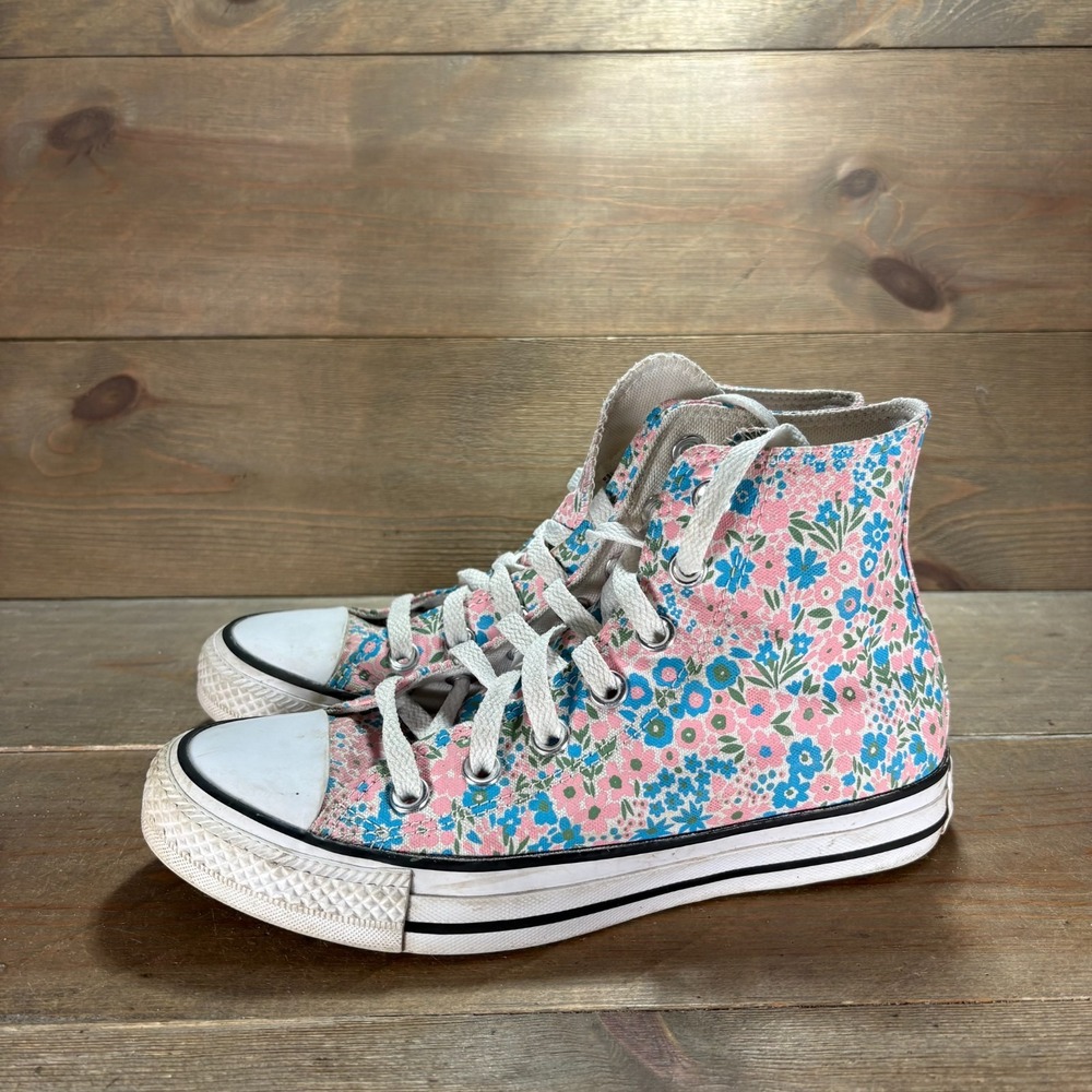 Converse Chuck Taylor All Star Womens size 6 shoes Pink Floral High Top sneakers